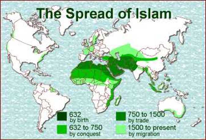 how did the spread of muslim empire affect trade